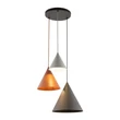 TK Lighting CONO függeszték fém, fekete, téglasz1n, szürke, E27 - TK-6633