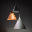 TK Lighting CONO függeszték fém, fekete, téglasz1n, szürke, E27 - TK-6633