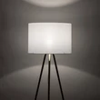 TK Lighting UMBERTO állólámpa fém, szövet, arany, fehér, E27 - TK-6637