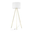 TK Lighting UMBERTO állólámpa fém, szövet, arany, fehér, E27 - TK-6637
