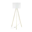 TK Lighting UMBERTO állólámpa fém, szövet, arany, fehér, E27 - TK-6637