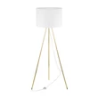 TK Lighting UMBERTO állólámpa fém, szövet, arany, fehér, E27 - TK-6637