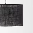 TK Lighting GLORII fali lámpa fém, szövet, fekete, E27 - TK-6639