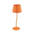 TK Lighting NICOLA asztali lámpa fém, szövet, narancssárga, E27 - TK-6640