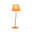 TK Lighting NICOLA asztali lámpa fém, szövet, narancssárga, E27 - TK-6640