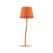 TK Lighting NICOLA asztali lámpa fém, szövet, narancssárga, E27 - TK-6640
