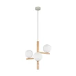 TK Lighting ESTERA függeszték fém, fa, barna, fehér, G9 - TK-6799
