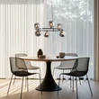 TK Lighting ANNABELLE függeszték fém, üveg, fekete, szürke, G9 - TK-6843