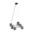 TK Lighting ANNABELLE függeszték fém, üveg, fekete, szürke, G9 - TK-6843