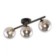 TK Lighting ESTERA mennyezet lámpa fém, üveg, fekete, szürke, G9 - TK-6855