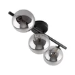 TK Lighting ESTERA mennyezet lámpa fém, üveg, fekete, szürke, G9 - TK-6855