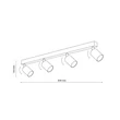 TK Lighting TOP mennyezet lámpa fém, fehér, GU10 - TK-6874