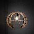 TK Lighting VENUS függeszték fém, fa, fekete, barna, E27 - TK-6886