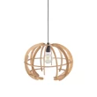 TK Lighting VENUS függeszték fém, fa, fekete, barna, E27 - TK-6886