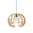 TK Lighting VENUS függeszték fém, fa, fekete, barna, E27 - TK-6886