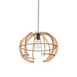 TK Lighting VENUS függeszték fém, fa, fekete, barna, E27 - TK-6886