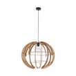 TK Lighting VENUS függeszték fém, fa, fekete, barna, E27 - TK-6888