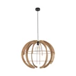 TK Lighting VENUS függeszték fém, fa, fekete, barna, E27 - TK-6888