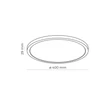 TK Lighting AQUA fürdőszobai mennyezet lámpa fém, műanyag, fehér, LED, 36W, 3000K, 4080 Lm, IP54 - TK-6902