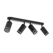 TK Lighting JET mennyezet lámpa fém, fekete, GU10 - TK-6916