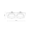 TK Lighting JET beépíthető spotlámpa fém, fehér, GU10 - TK-6924