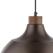 TK Lighting CAP függeszték fém, barna, E27 - TK-6926
