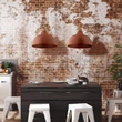 TK Lighting CAP függeszték fém, téglaszín, E27 - TK-6927