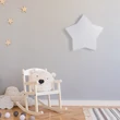 TK Lighting STAR fali lámpa fém, műanyag, szövet, fehér, E27 - TK-6972
