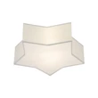 TK Lighting STAR fali lámpa fém, műanyag, szövet, fehér, E27 - TK-6972
