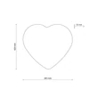 TK Lighting HEART fali lámpa fém, műanyag, szövet, bézs, E27 - TK-757