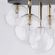 TK Lighting NILOS mennyezet lámpa fém, üveg, fekete, áttetsző, G9 - TK-758