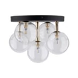 TK Lighting NILOS mennyezet lámpa fém, üveg, fekete, áttetsző, G9 - TK-758