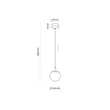 TK Lighting CADIX függeszték fém, üveg, arany, áttetsző, G9 - TK-759