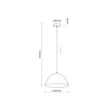 TK Lighting FARO függeszték fém, zöld, E27 - TK-861
