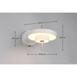 Trio KEATON fali lámpa fém, műanyag, szürke, fehér, LED, 10W, 2300-3000-4000K, 1200Lm - 240270176