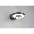 Trio KEATON fali lámpa fém, műanyag, fekete, arany, fehér, LED, 10W, 2300-3000-4000K, 1200Lm - 240270180
