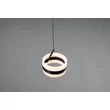 Trio DIOS függeszték fém, akril, fekete , fehér, LED, 8W, 2300-3000-4000K, 800Lm - 331410132