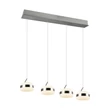 Trio DIOS függeszték fém, akril, nikkel , fehér, LED, 32W, 2300-3000-4000K, 3200Lm - 331410407