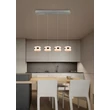 Trio DIOS függeszték fém, akril, nikkel , fehér, LED, 32W, 2300-3000-4000K, 3200Lm - 331410407
