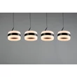 Trio DIOS függeszték fém, akril, fekete , fehér, LED, 32W, 2300-3000-4000K, 3200Lm - 331410432