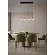 Trio DIOS függeszték fém, akril, fekete , fehér, LED, 32W, 2300-3000-4000K, 3200Lm - 331410432