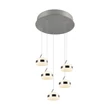 Trio DIOS függeszték fém, akril, nikkel , fehér, LED, 40W, 2300-3000-4000K, 4000Lm - 331430507