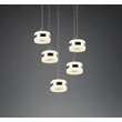 Trio DIOS függeszték fém, akril, nikkel , fehér, LED, 40W, 2300-3000-4000K, 4000Lm - 331430507