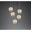 Trio DIOS függeszték fém, akril, nikkel , fehér, LED, 40W, 2300-3000-4000K, 4000Lm - 331430507