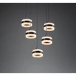 Trio DIOS függeszték fém, akril, fekete , fehér, LED, 40W, 2300-3000-4000K, 4000Lm - 331430532