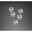 Trio DIOS függeszték fém, akril, fekete , fehér, LED, 40W, 2300-3000-4000K, 4000Lm - 331430532