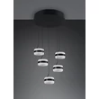 Trio DIOS függeszték fém, akril, fekete , fehér, LED, 40W, 2300-3000-4000K, 4000Lm - 331430532