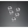 Trio DIOS függeszték fém, akril, fekete , fehér, LED, 40W, 2300-3000-4000K, 4000Lm - 331430532