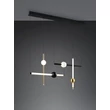 Trio MELITA függeszték fém, akril, fekete, fehér, sárgarézm LED, 21W, 2300-3000-4000K, 2500Lm - 331510680