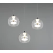 Trio FLYNT függeszték fém, üveg, fehér, áttetsző, LED, 24W, 2300-3000-4000K, 2640Lm - 331630306